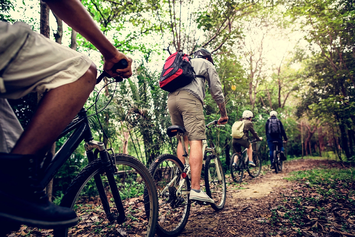 Image shows a bick ride